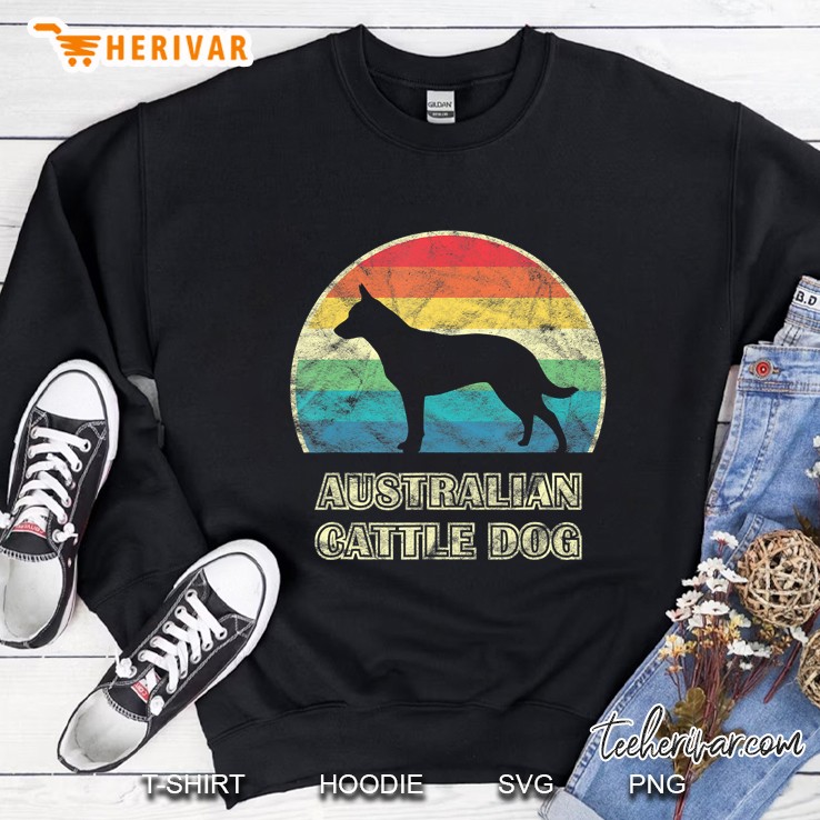 Australian Cattle Dog Vintage Style Dog Sweatshirt