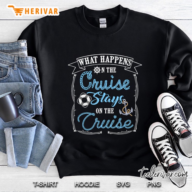 Funny Cruise Ship Vacation Shirt - What Happens Stays Mugs