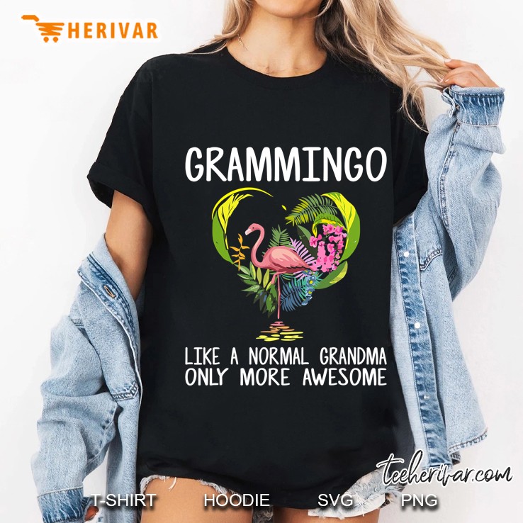 Grammingo Like A Normal Grandma Only More Awesome Funny Ladies Tee
