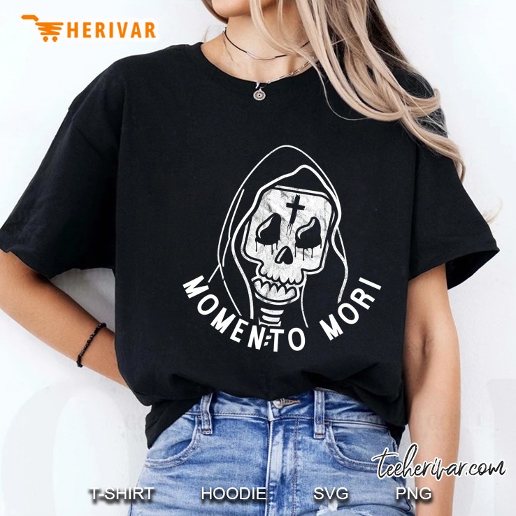 Grim Reaper Momento Mori Goth Horror Psychobilly Skull Tee Hoodie