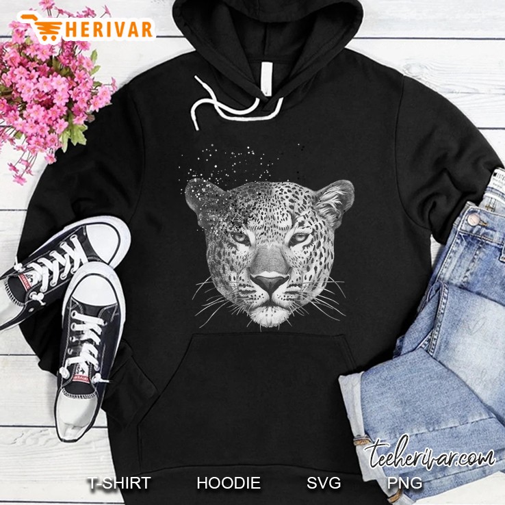 Leopard Face Mystic Leopard Animal Print Hoodie