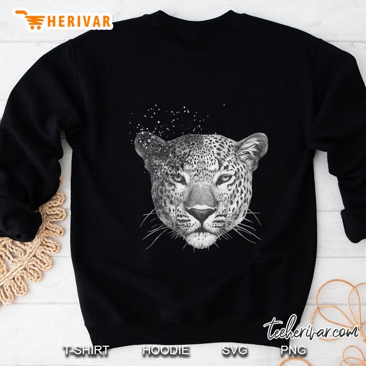 Leopard Face Mystic Leopard Animal Print Sweatshirt