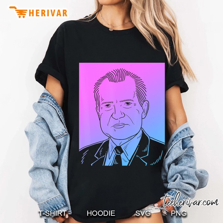 Richard Nixon Vaporwave - Pastel Goth Aesthetic Ladies Tee