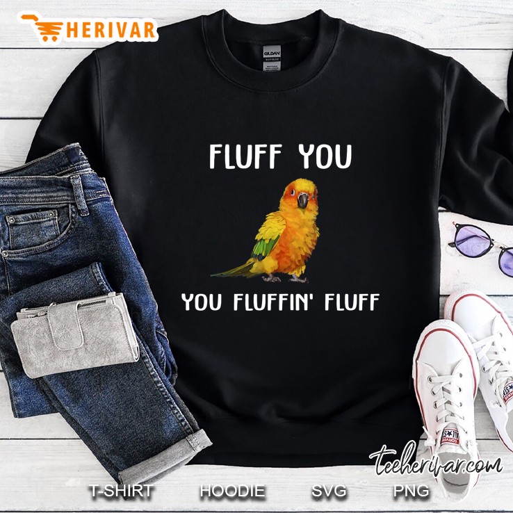 Sun Conure Shirt, Fluff You Conure Parrot Bird Mugs