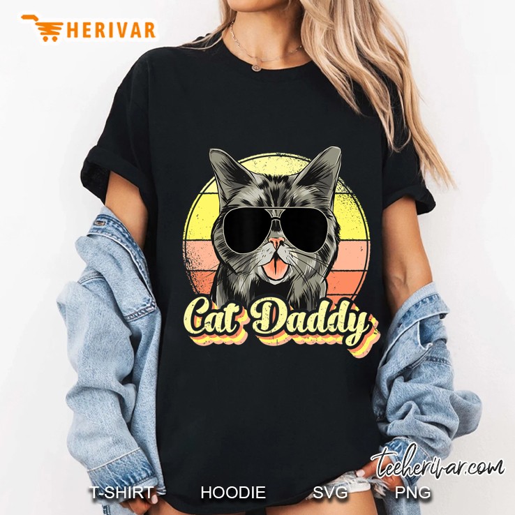 Cat Daddy, Funny Cat Lover Gift For Men, Best Cat Dad Ever Ladies Tee