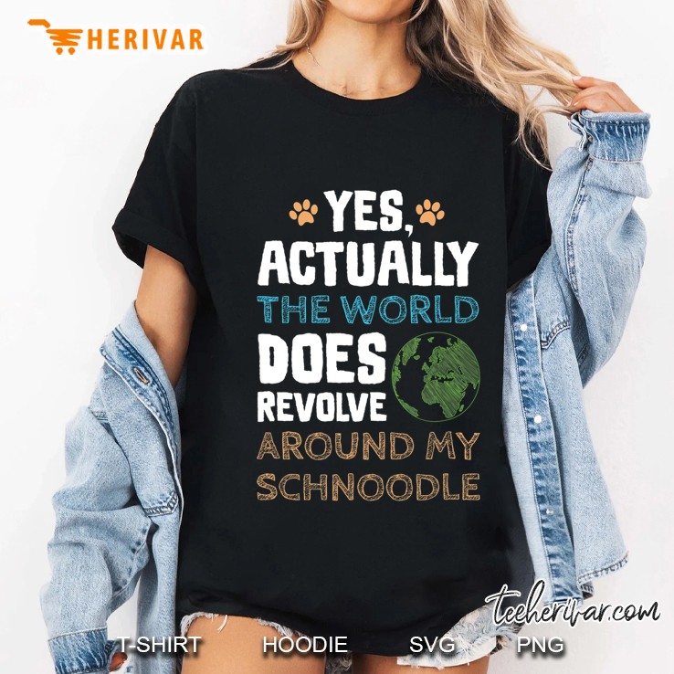 Funny Schnoodle Dog Ladies Tee