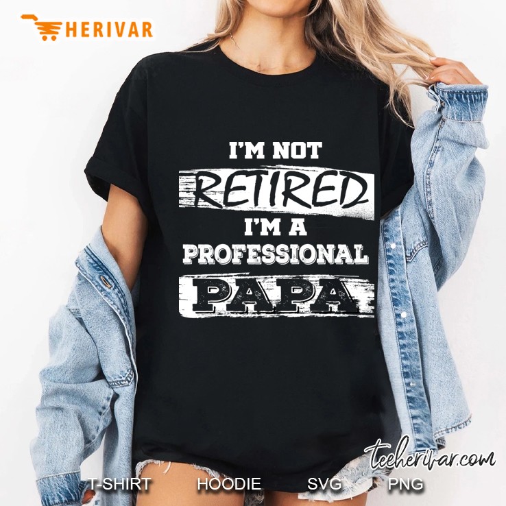 I'm Not Retired I'm A Professional Papa Pullover Hoodie