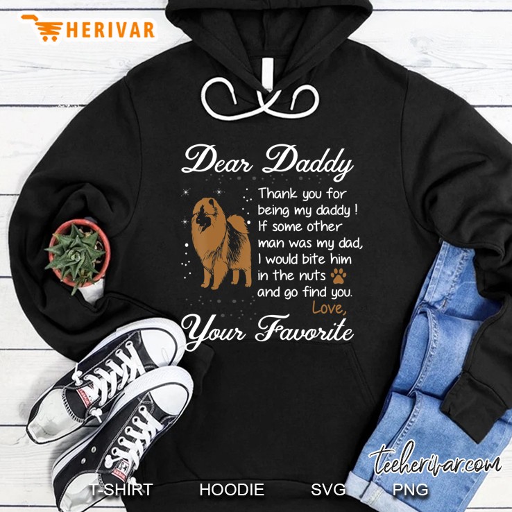 Mens Thanks For Being My Daddy Your Favorite Keeshond Tshirt Hoodie