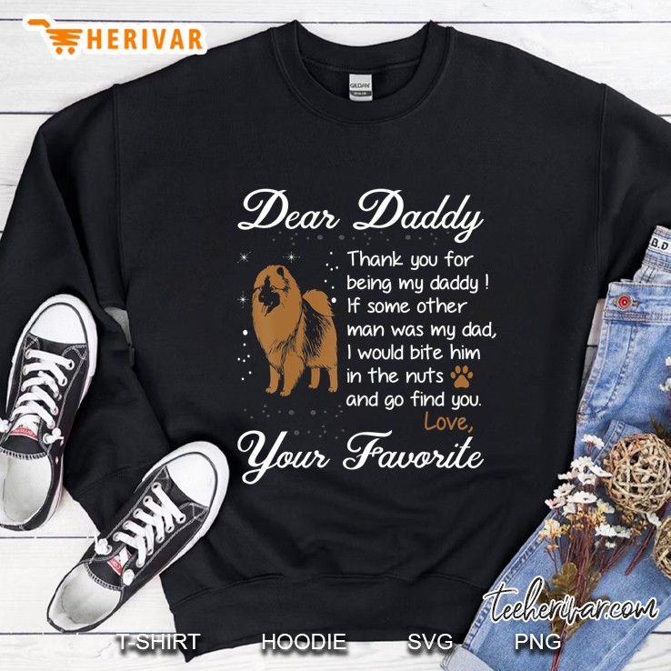Mens Thanks For Being My Daddy Your Favorite Keeshond Tshirt Sweatshirt