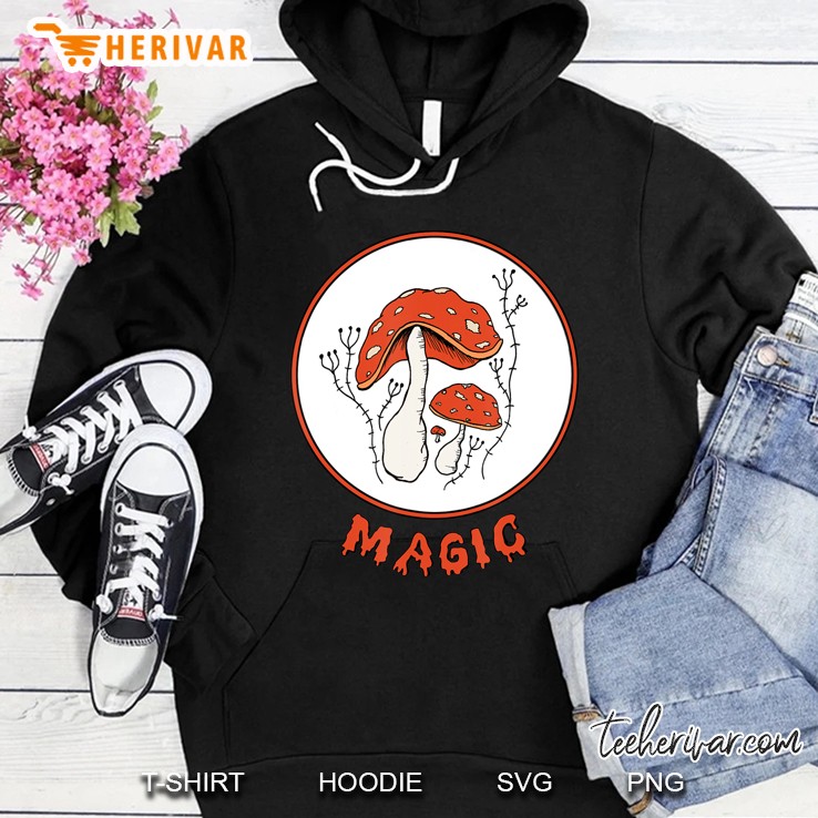 Mushroom Magic Hippie Trippy Punk Aesthetic Grunge Shirt Hoodie