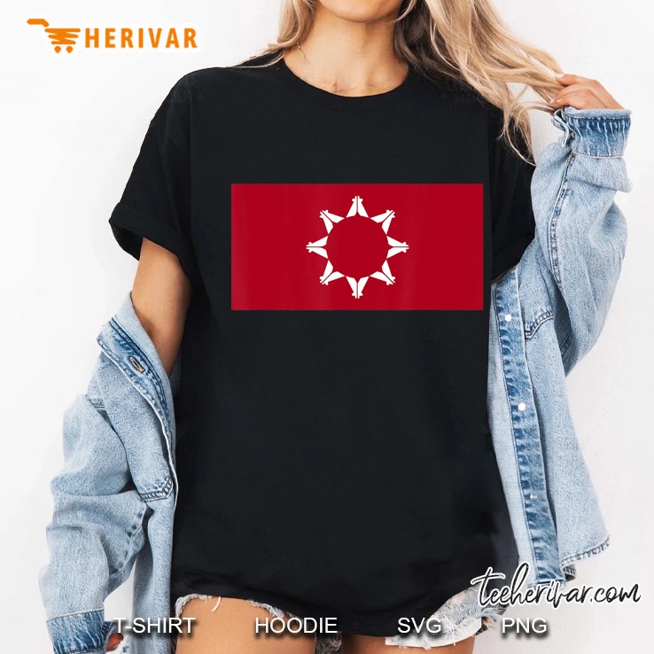 Oglala Lakota Sioux Flag South Dakota Native American Print Ladies Tee