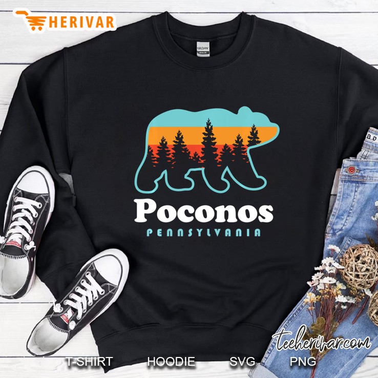 Poconos Pennsylvania Bear - Pocono Mountains Sweatshirt