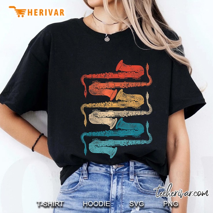 Retro Saxophone Ladies Tee