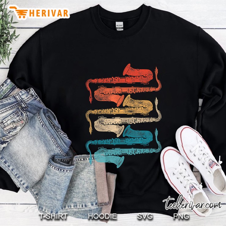 Retro Saxophone Sweatshirt