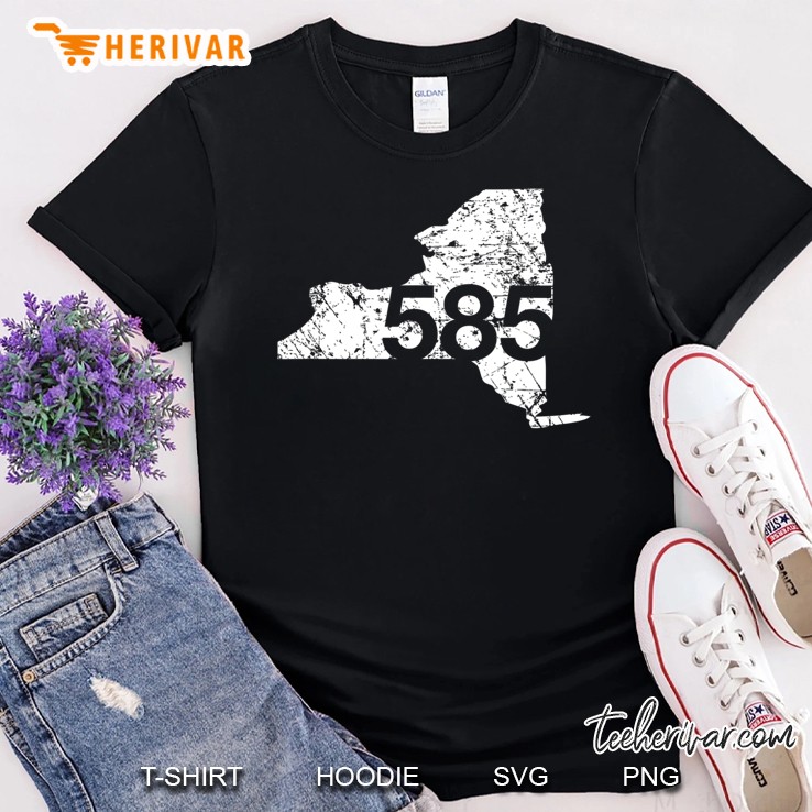 Rochester Area Code 585 Shirt, New York Souvenir Gift Shirt