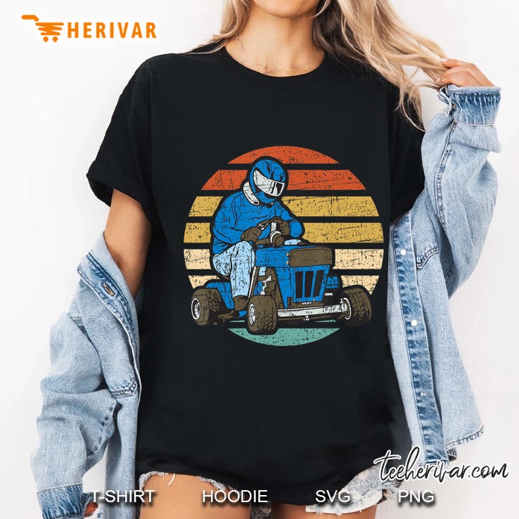 Vintage Lawn Mower Race Ladies Tee