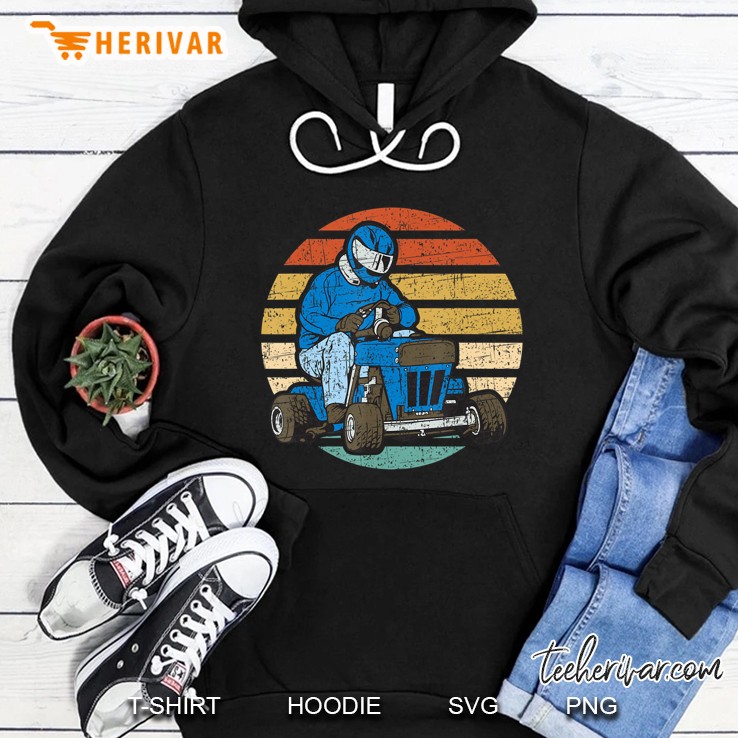 Vintage Lawn Mower Race Hoodie