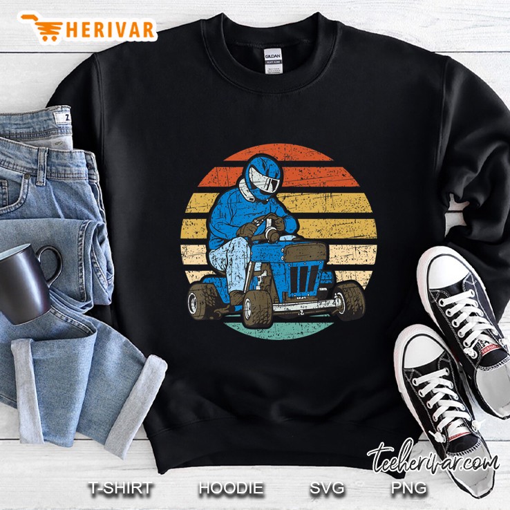 Vintage Lawn Mower Race Sweatshirt