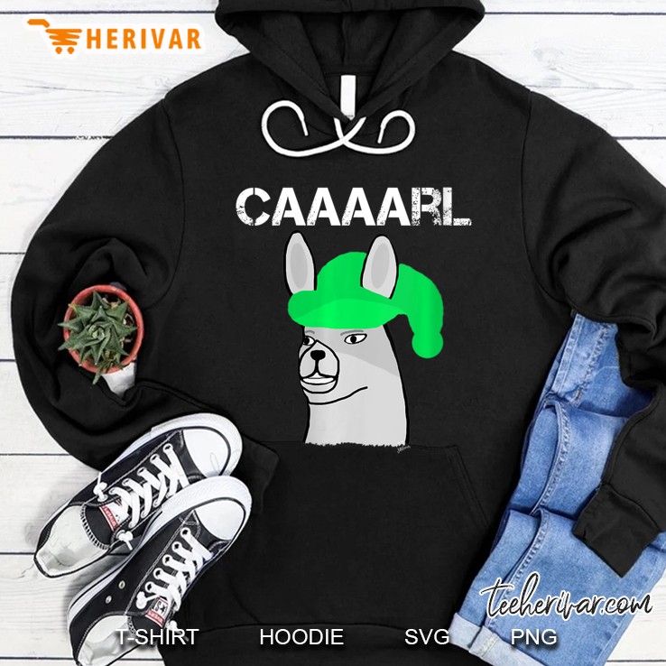 Womens Funny Llama With Hats Lama With Hat Carl What Did You Do Hoodie