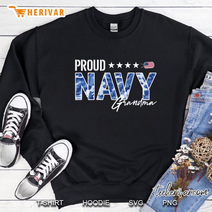 Womens Proud Navy Grandma For Grandmothers Of Sailors And Veterans Raglan Baseball Tee Mugs