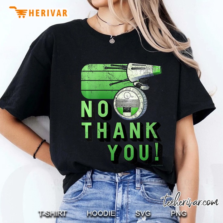 Womens Star Wars The Rise Of Skywalker D-O No Thank You Ladies Tee
