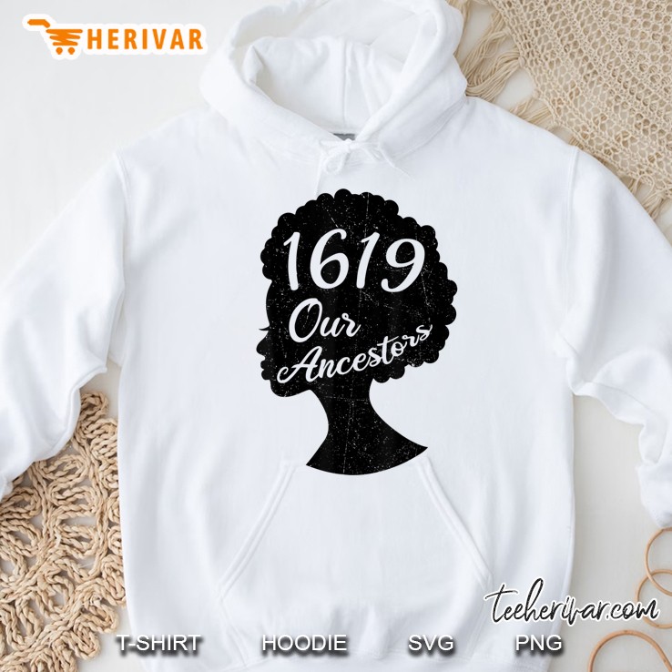 Vintage 1619 Ancestors African American Pride Black History Hoodie