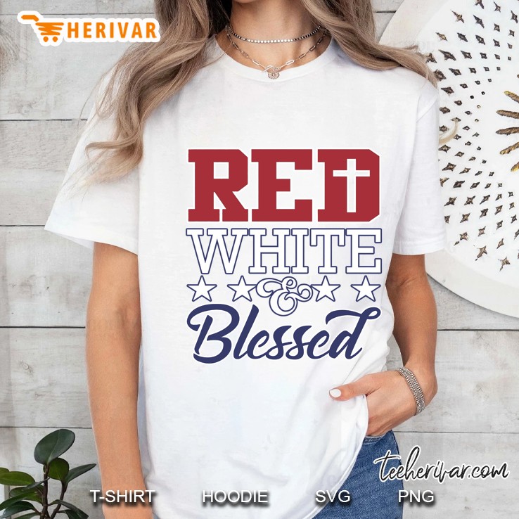 Red White & Blessed Ladies Tee