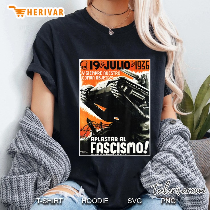 Battle Tank Spanish Civil War Anti Fascist Gift Ladies Tee