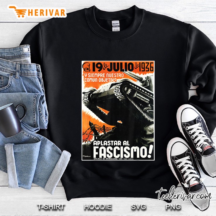 Battle Tank Spanish Civil War Anti Fascist Gift Sweatshirt