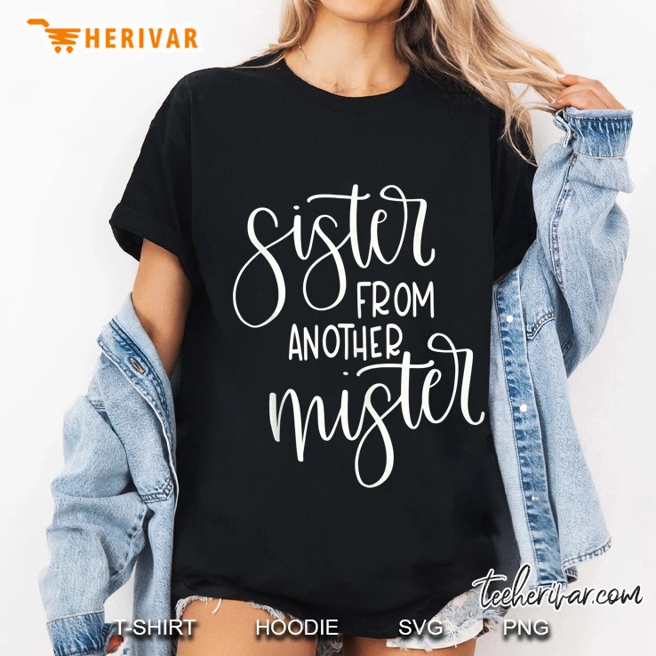 Bff Sister From Another Mister Family Gift, Matching Family Tank Top Ladies Tee