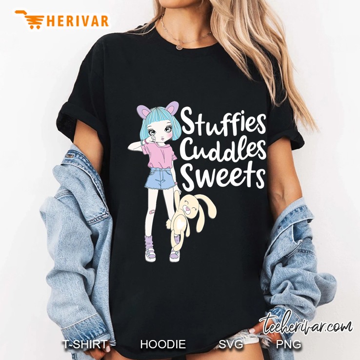 Ddlg Baby Girl - Bsdm Stuffies Cuddles Sweets Cute Graphic Ladies Tee