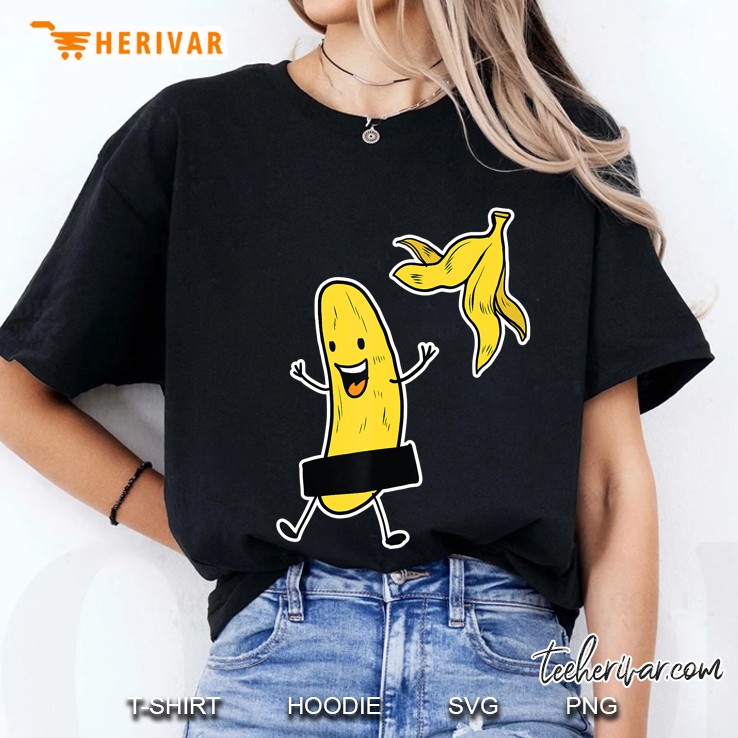Funny Banana Striptease Tee Gift Cartoon Party Tee Ladies Tee