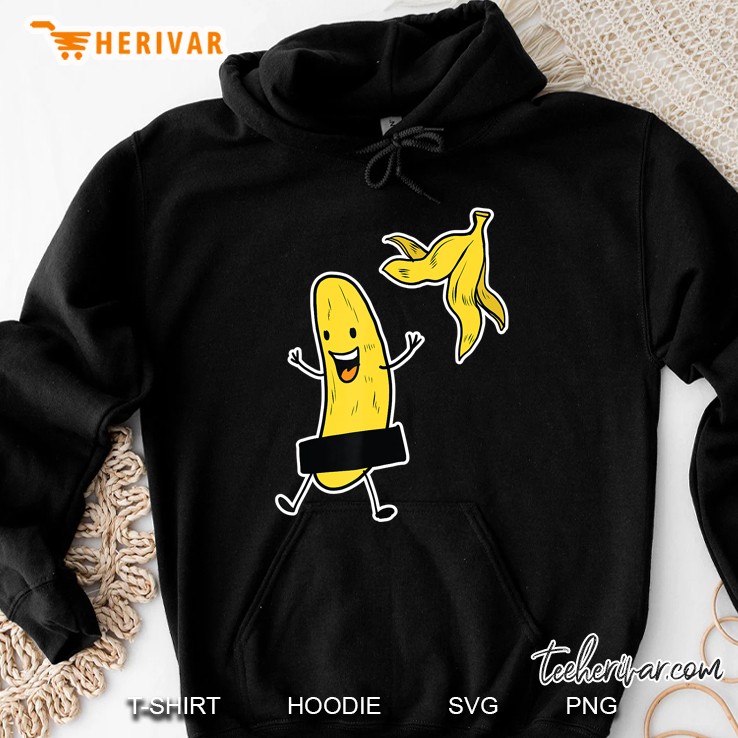 Funny Banana Striptease Tee Gift Cartoon Party Tee Hoodie