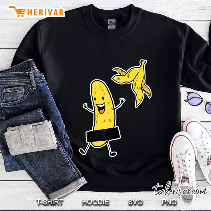 Funny Banana Striptease Tee Gift Cartoon Party Tee Sweatshirt