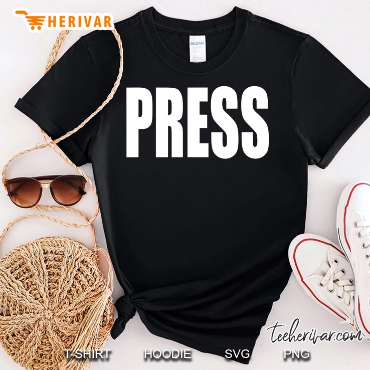 Press Gift For News Journalist Reporter Shirt Camera Crews Shirt