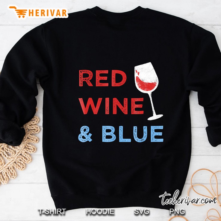 Red Wine & Blue - Funny Patriotic 4Th Of July Mugs