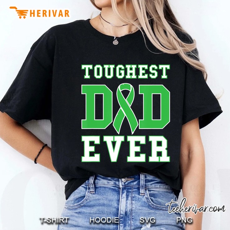 Toughest Dad Ever - Bile Duct Gallbladder Cancer Fathers Day Ladies Tee