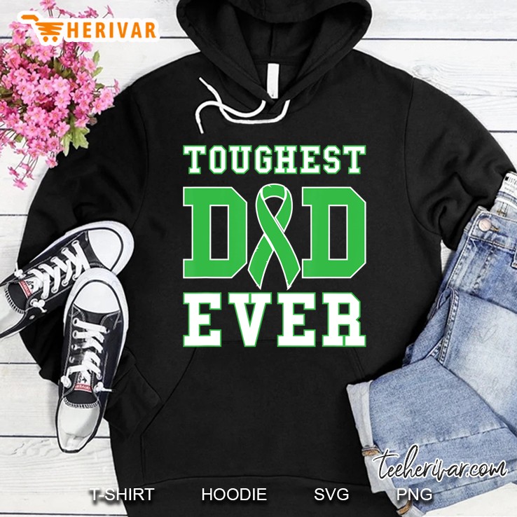 Toughest Dad Ever - Bile Duct Gallbladder Cancer Fathers Day Hoodie