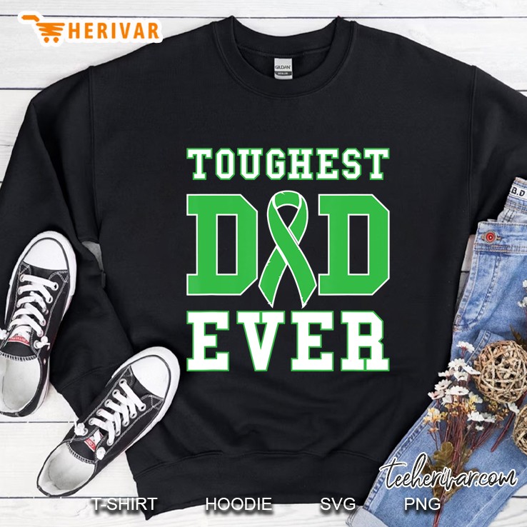 Toughest Dad Ever - Bile Duct Gallbladder Cancer Fathers Day Sweatshirt