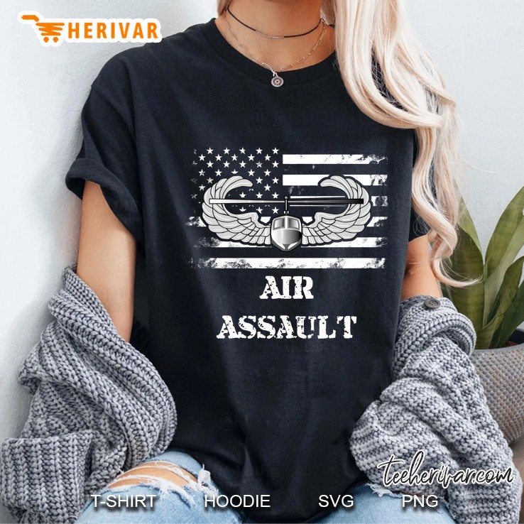Us Army Air Assault Badge Ladies Tee