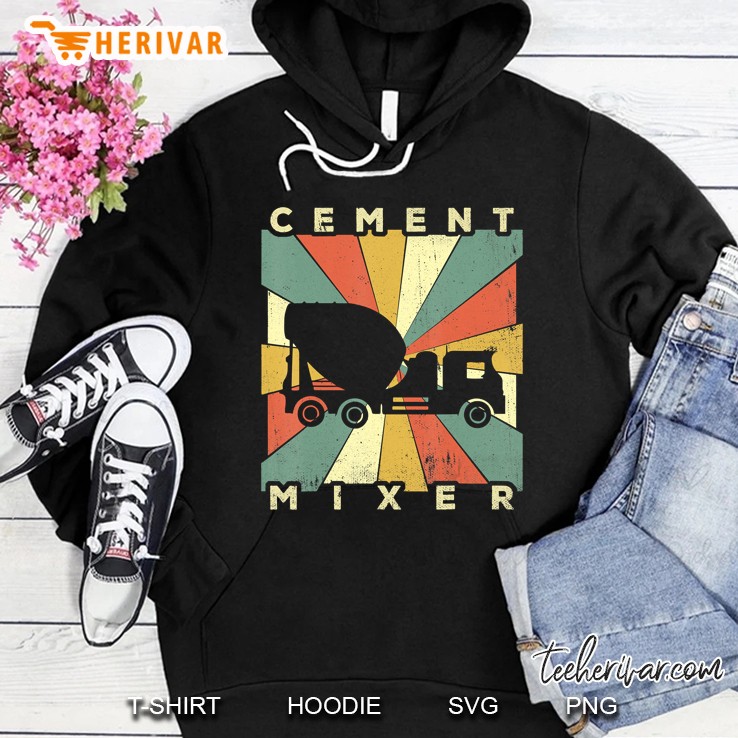 Vintage Cement Mixer Retro Gift Hoodie