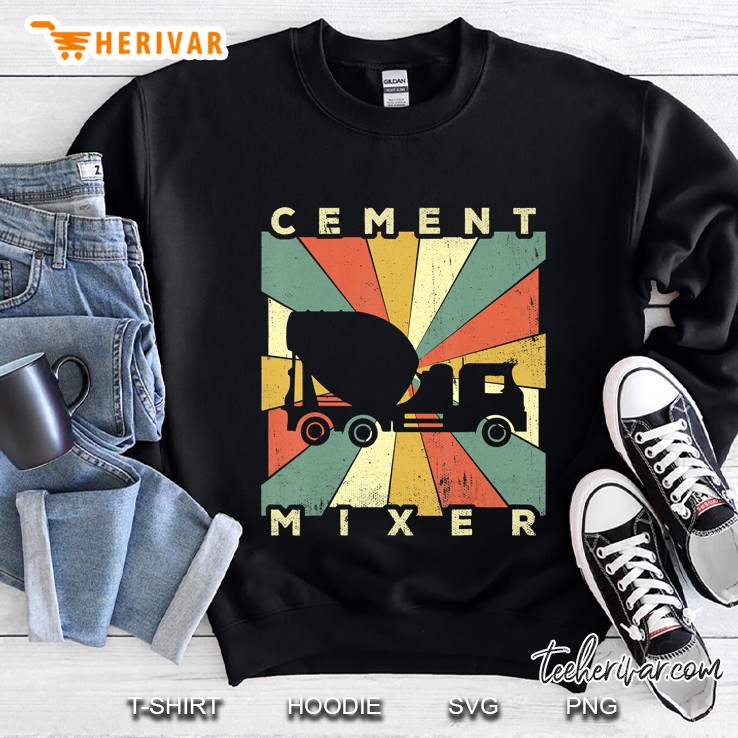 Vintage Cement Mixer Retro Gift Sweatshirt