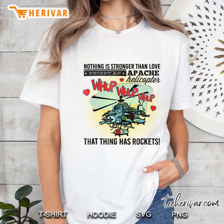 Apache Helicopter Valentine Funny Humor Ladies Tee