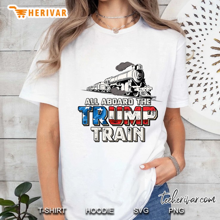 Trump Train 2020 Re Elect President Trump Ladies Tee
