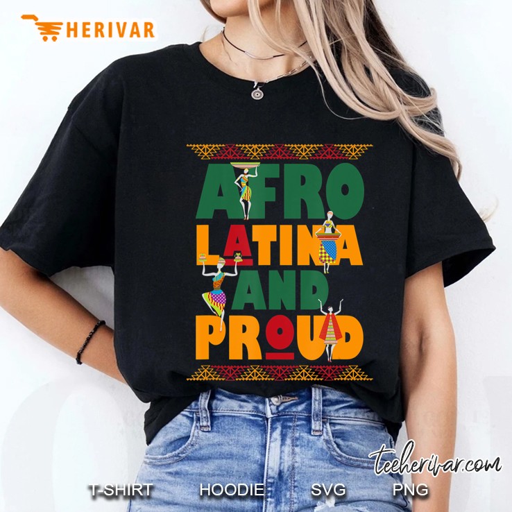 Afro Latina And Proud Ladies Tee