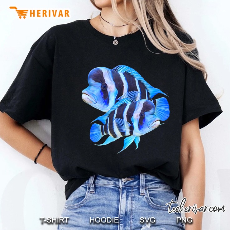 Frontosa Cichlid Fish Aquarium Owners Monster Fish Gift Ladies Tee