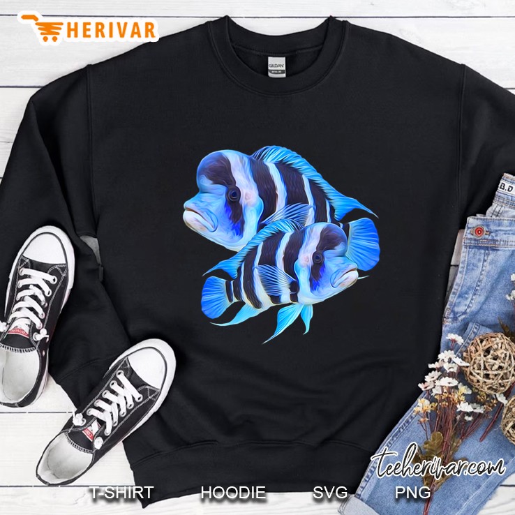 Frontosa Cichlid Fish Aquarium Owners Monster Fish Gift Sweatshirt