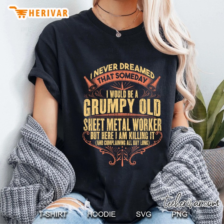 Grumpy Old Man Union Sheet Metal Worker Hoodie