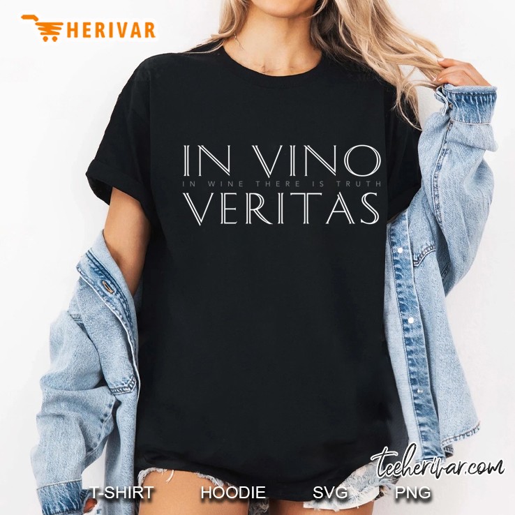 Latin Quote In Vino Veritas (In Wine There Is Truth) Ladies Tee
