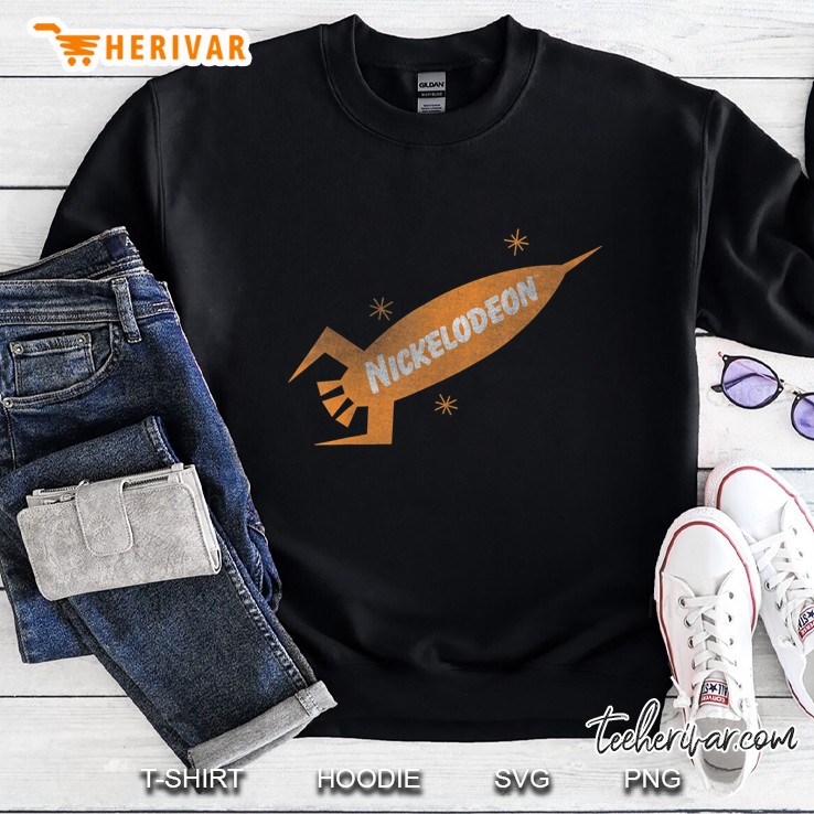Nickelodeon Retro Rocket Ship Logo Sweatshirt